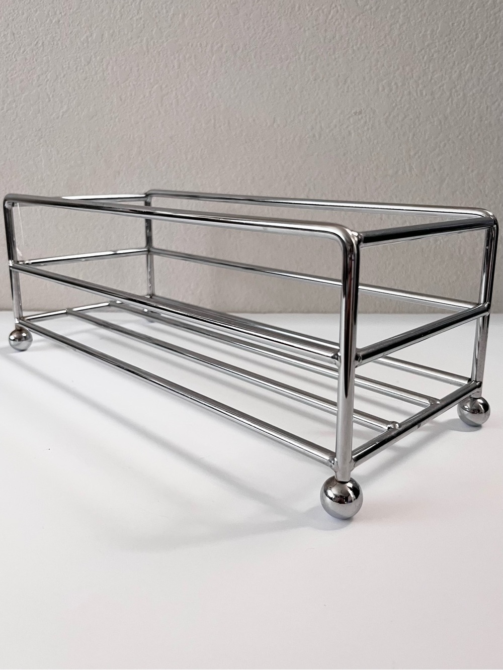 Chrome Metal storage bin